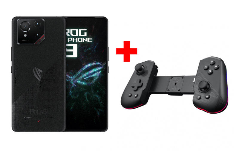 ROG Phone 9 - 12GB / 256GB Phantom Black + Controller mobile pieghevole ROG Tessen Pacchetto ROG Phone 9 Phantom Black con controller pieghevole ROG Tessen