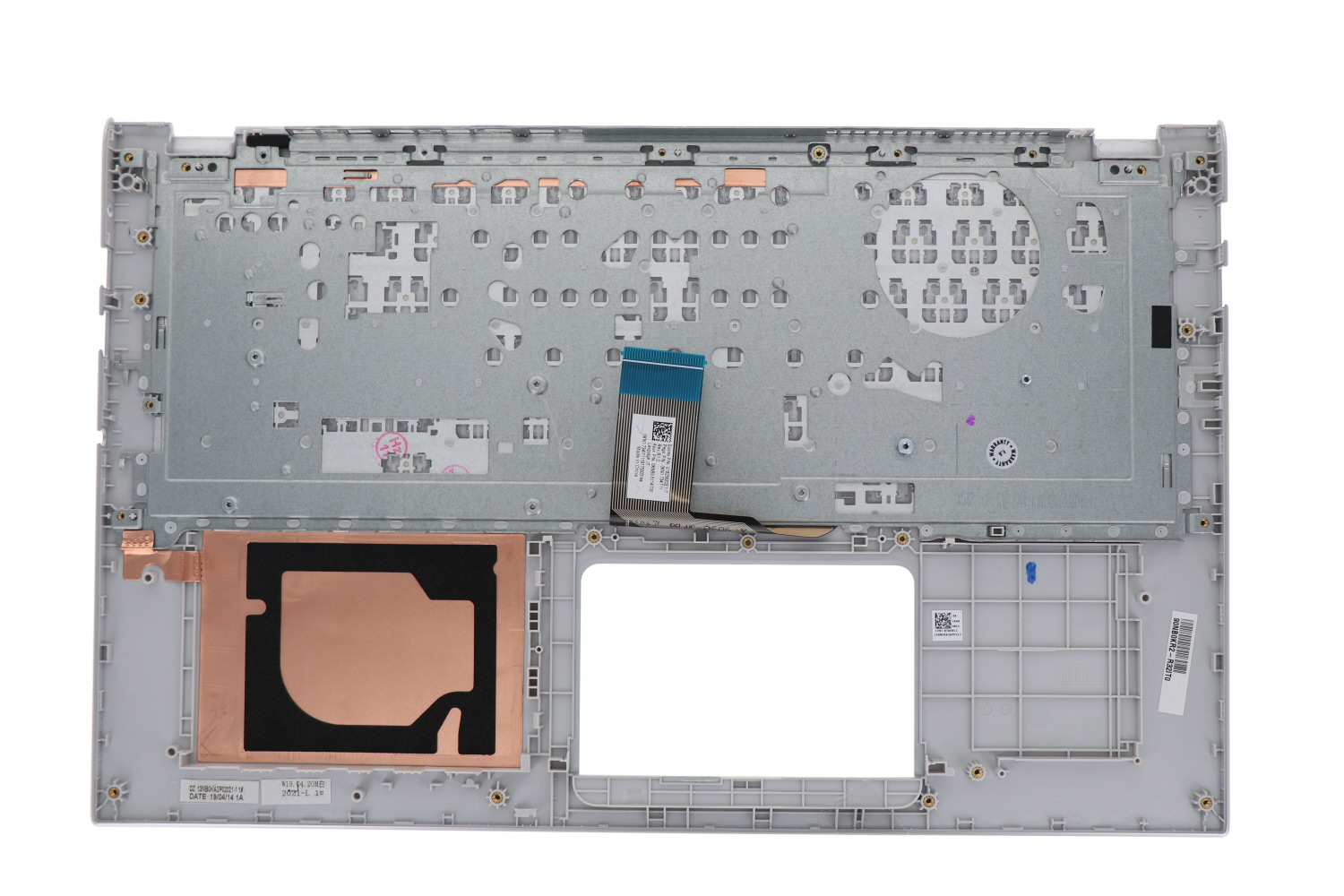 Tastiera Per Notebook ASUS N751, N751J, Layout Tedesco, Colore Argento, Senza Cornice, Con Illuminazione, Ricambio Compatibile