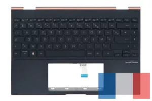 Serie Contour Custodia In Pelle Blu Per ASUS ZenBook Flip OLED UX363EA 13.3