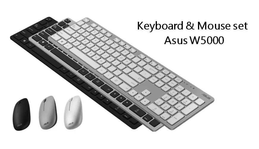ASUS W5000 tastiera Mouse incluso Universale RF Wireless Nero